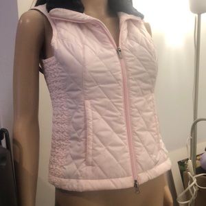 Nike Light Pink Quilted Vest Axs